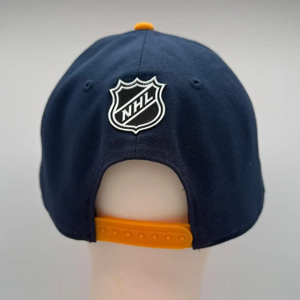 Fanatics St Louis Blues Authentic Pro Snapback Hat NHL Navy Gold Flat Bill